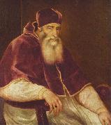 TIZIANO Vecellio Portrat des Papst Paul III. Farnese oil